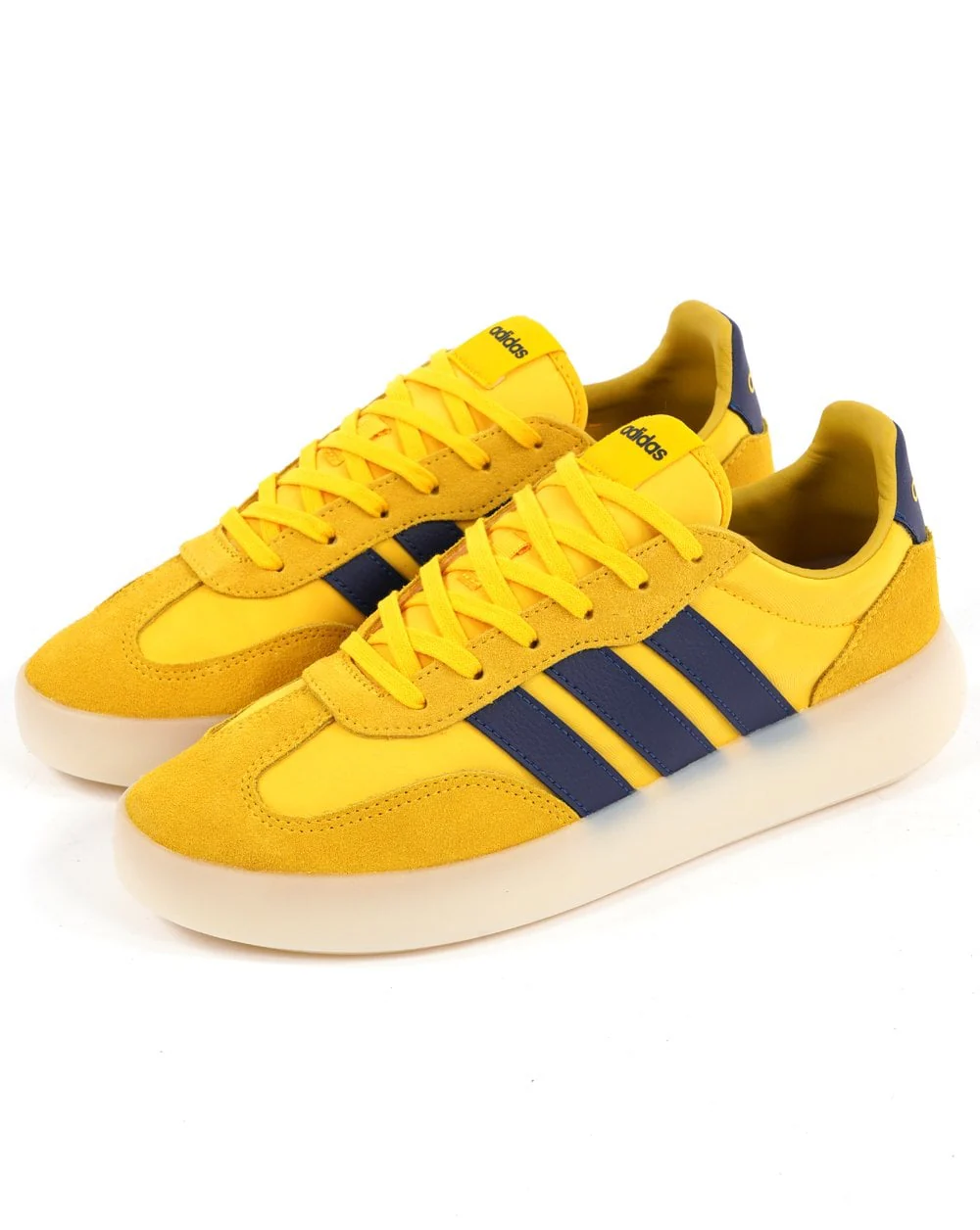 Adidas Barreda Trainers Yellow Navy Ice Sole - Image 2
