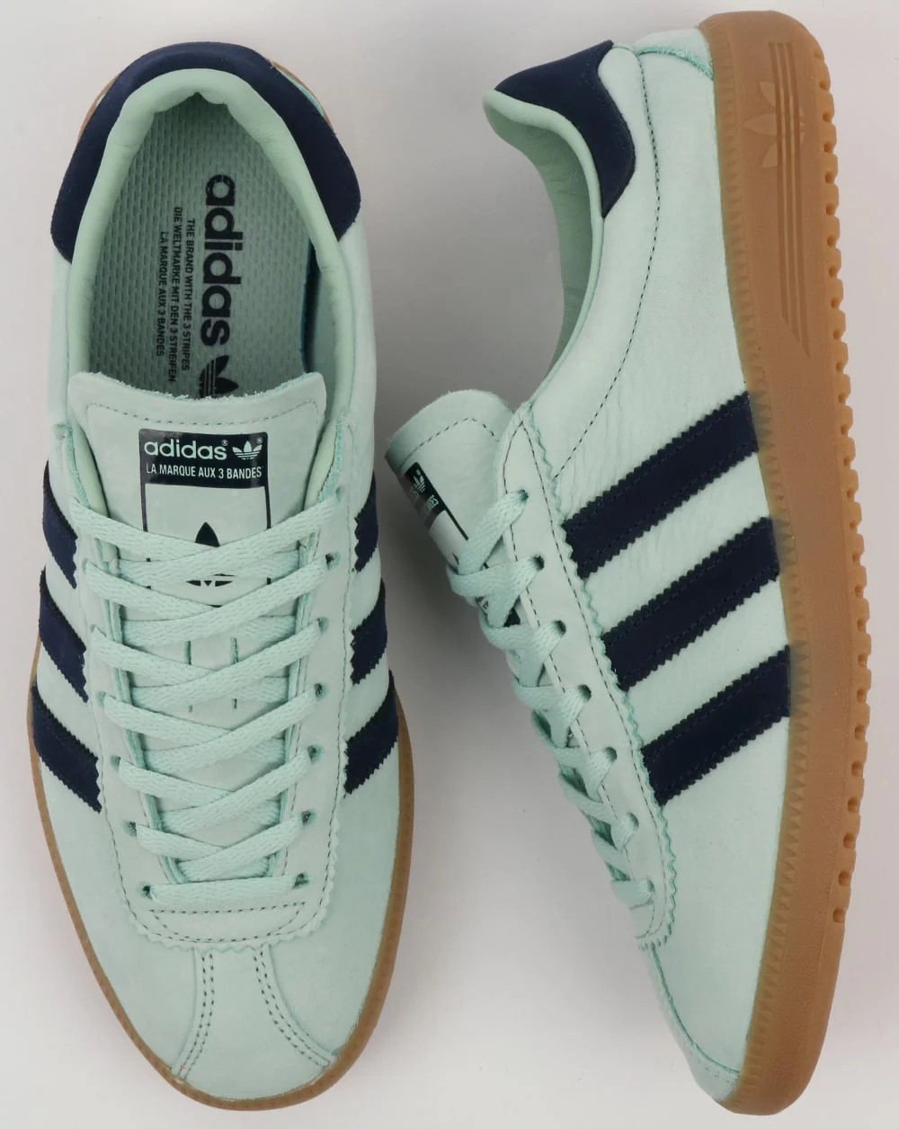 Adidas Bermuda Trainers Ash Green/Navy - Image 2