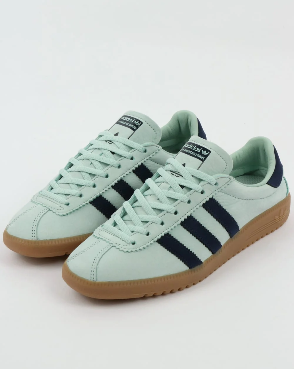 Adidas Bermuda Trainers Ash Green/Navy - Image 3