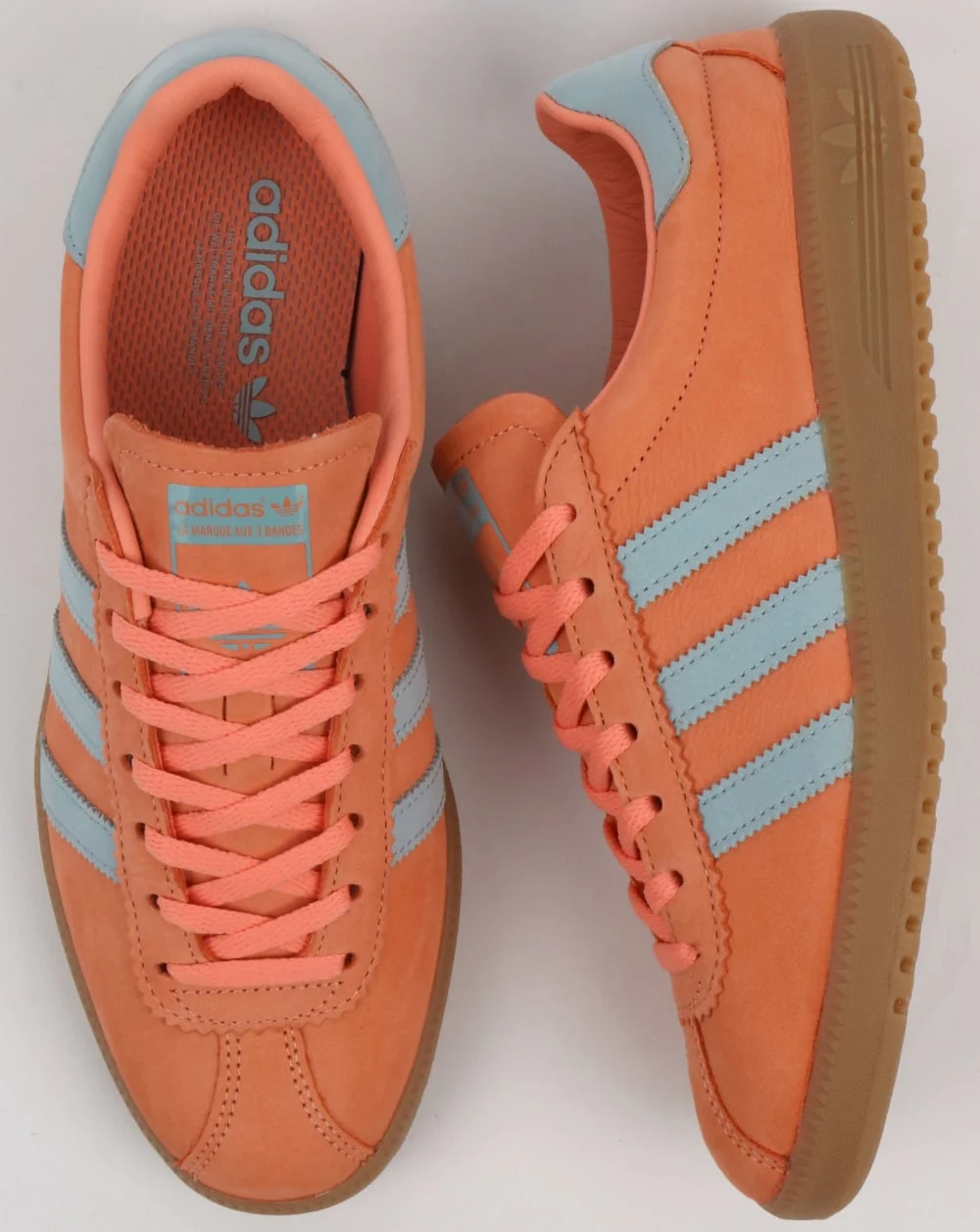 Adidas Bermuda Trainers Coral/Ash Green - Image 2