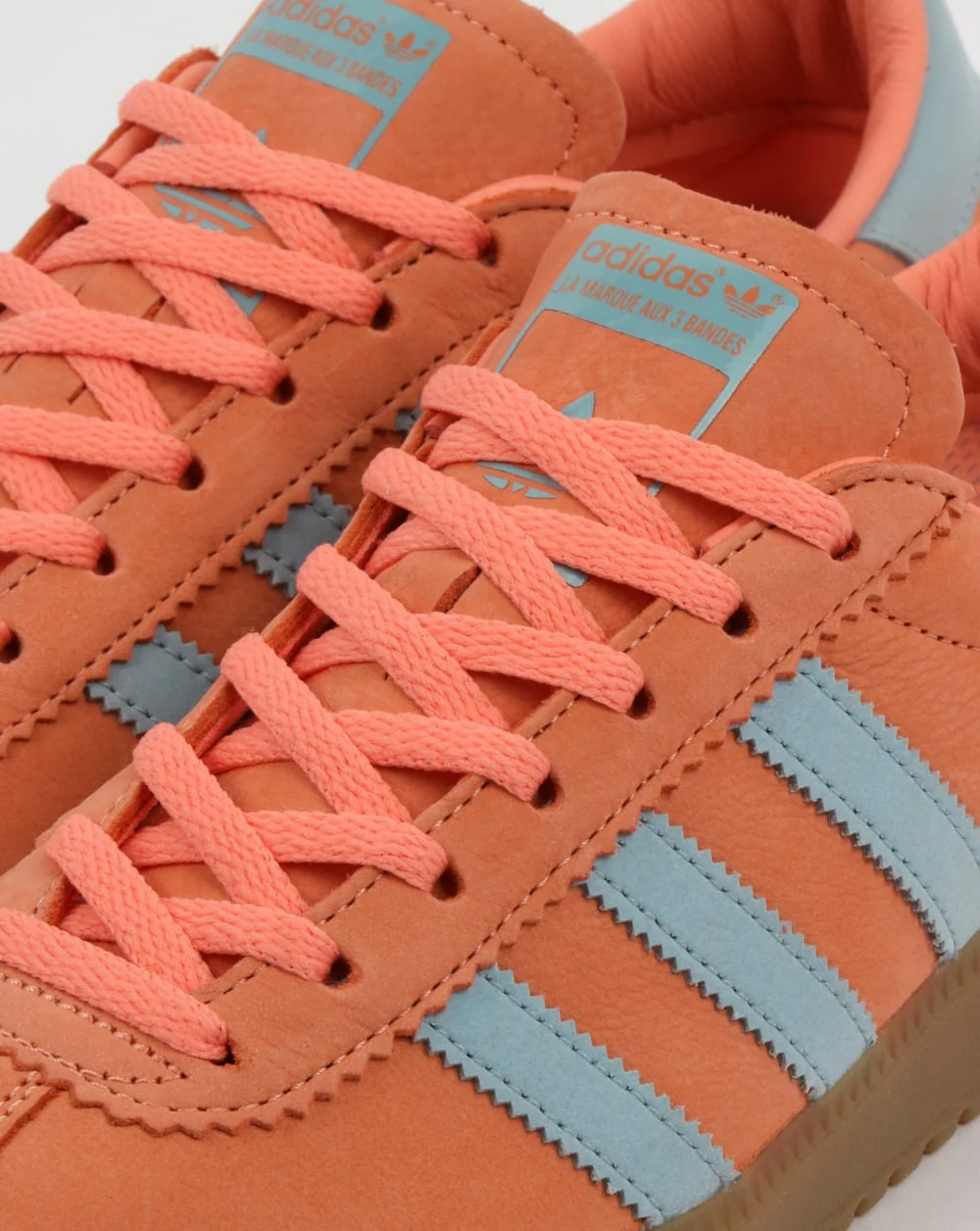 Adidas Bermuda Trainers Coral/Ash Green - Image 4