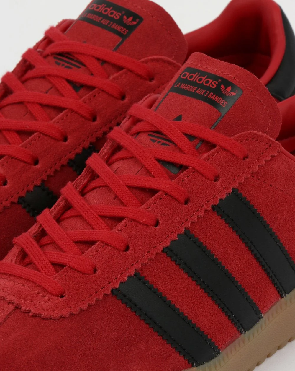 Adidas Bermuda Trainers Red/Black/Gum - Image 2