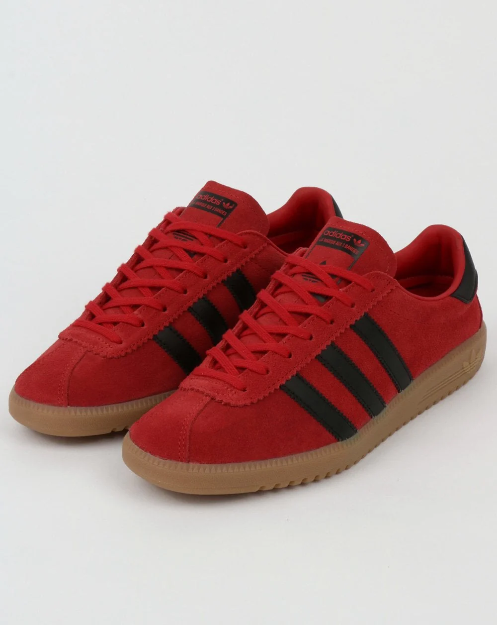 Adidas Bermuda Trainers Red/Black/Gum - Image 4