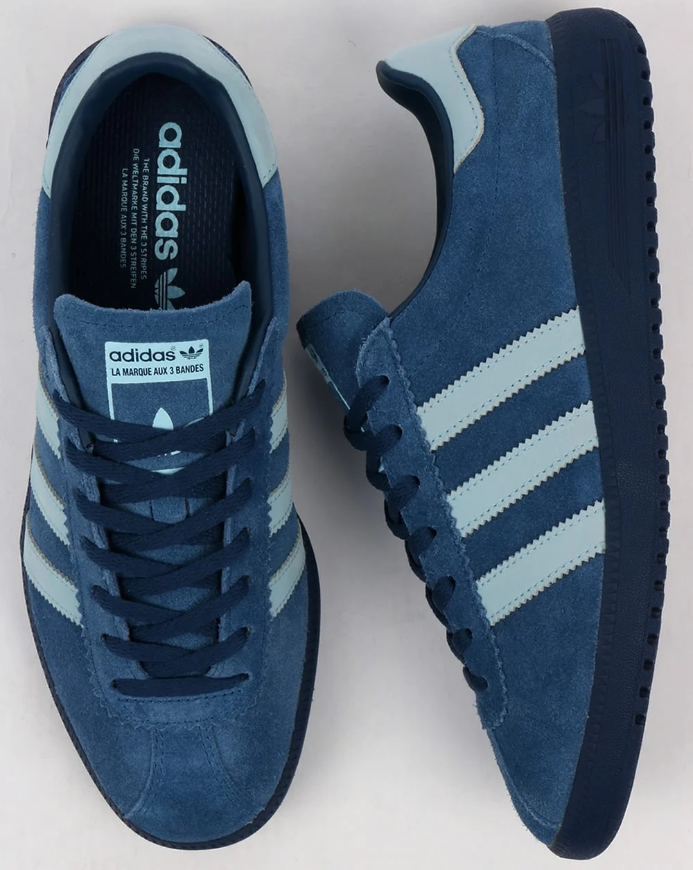 Adidas Bermuda Trainers Vintage Navy/Sky Blue - Image 2