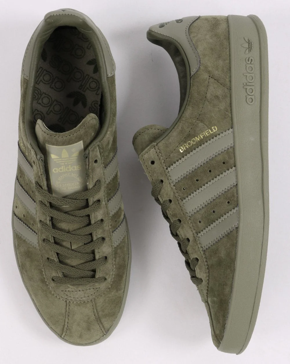 Adidas Broomfield Trainers Olive Green - Image 4