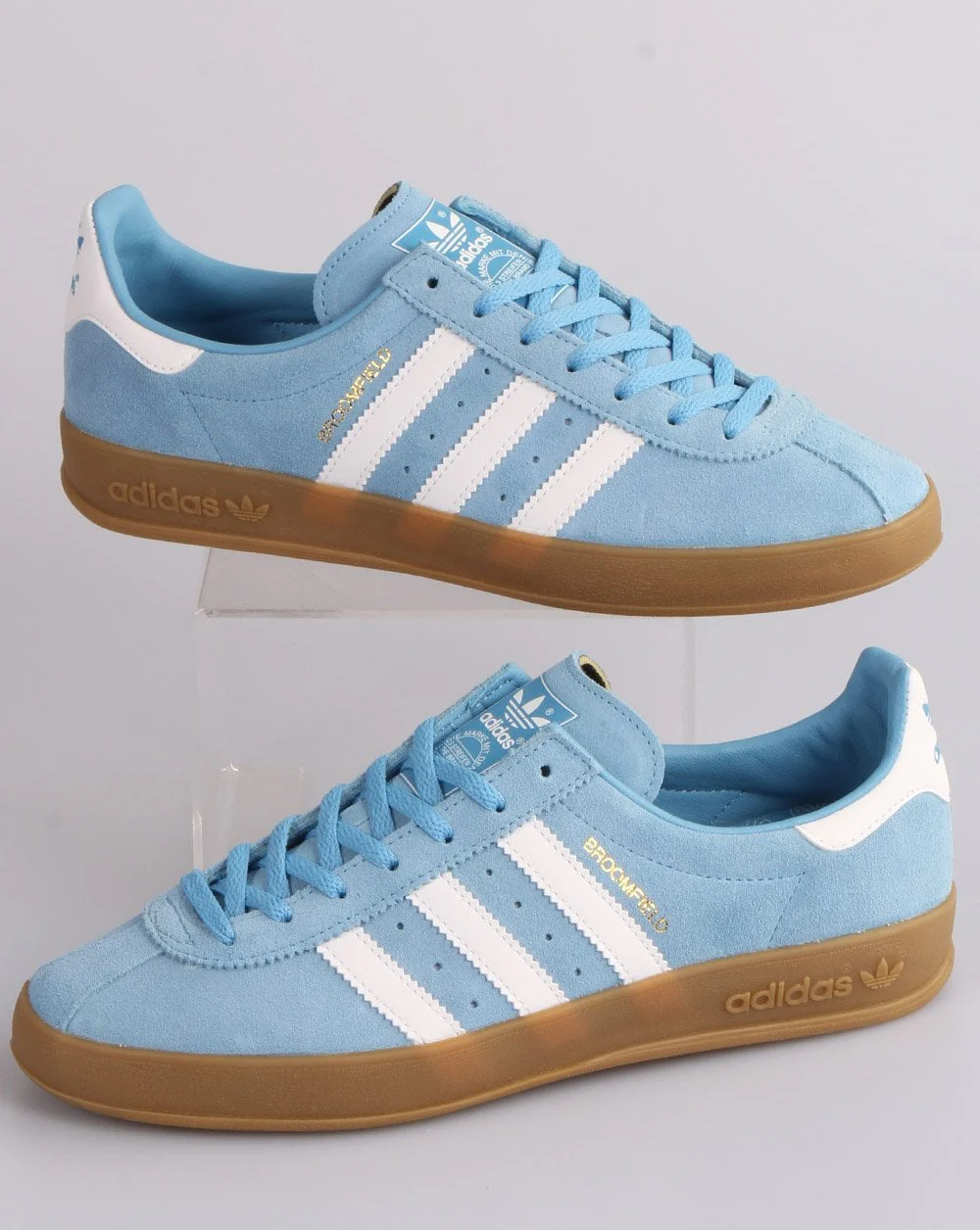 Adidas Broomfield Trainers Sky Blue/White - Image 2