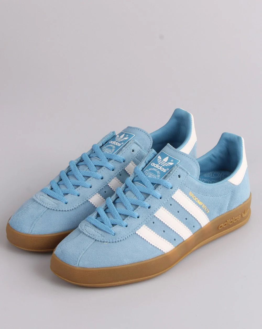 Adidas Broomfield Trainers Sky Blue/White - Image 4