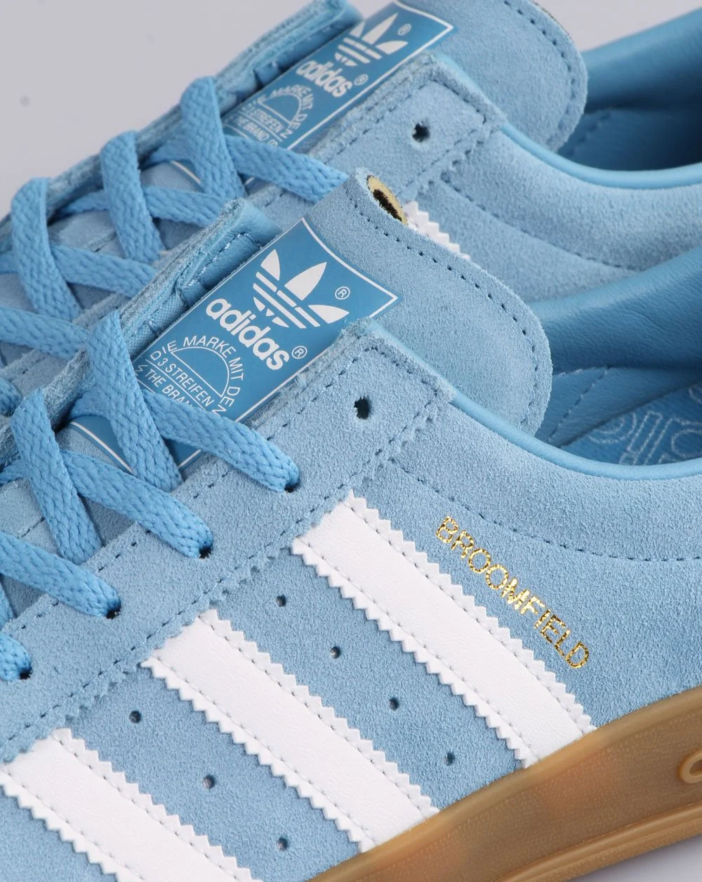 Adidas Broomfield Trainers Sky Blue/White - Image 5