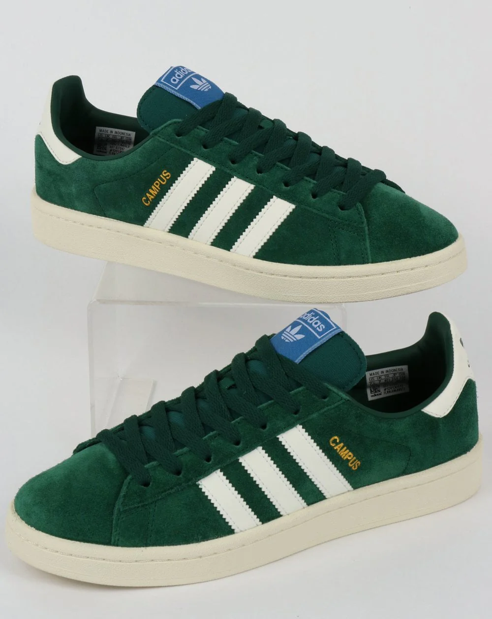Adidas Campus Trainers Collegiate Green/Cloud White