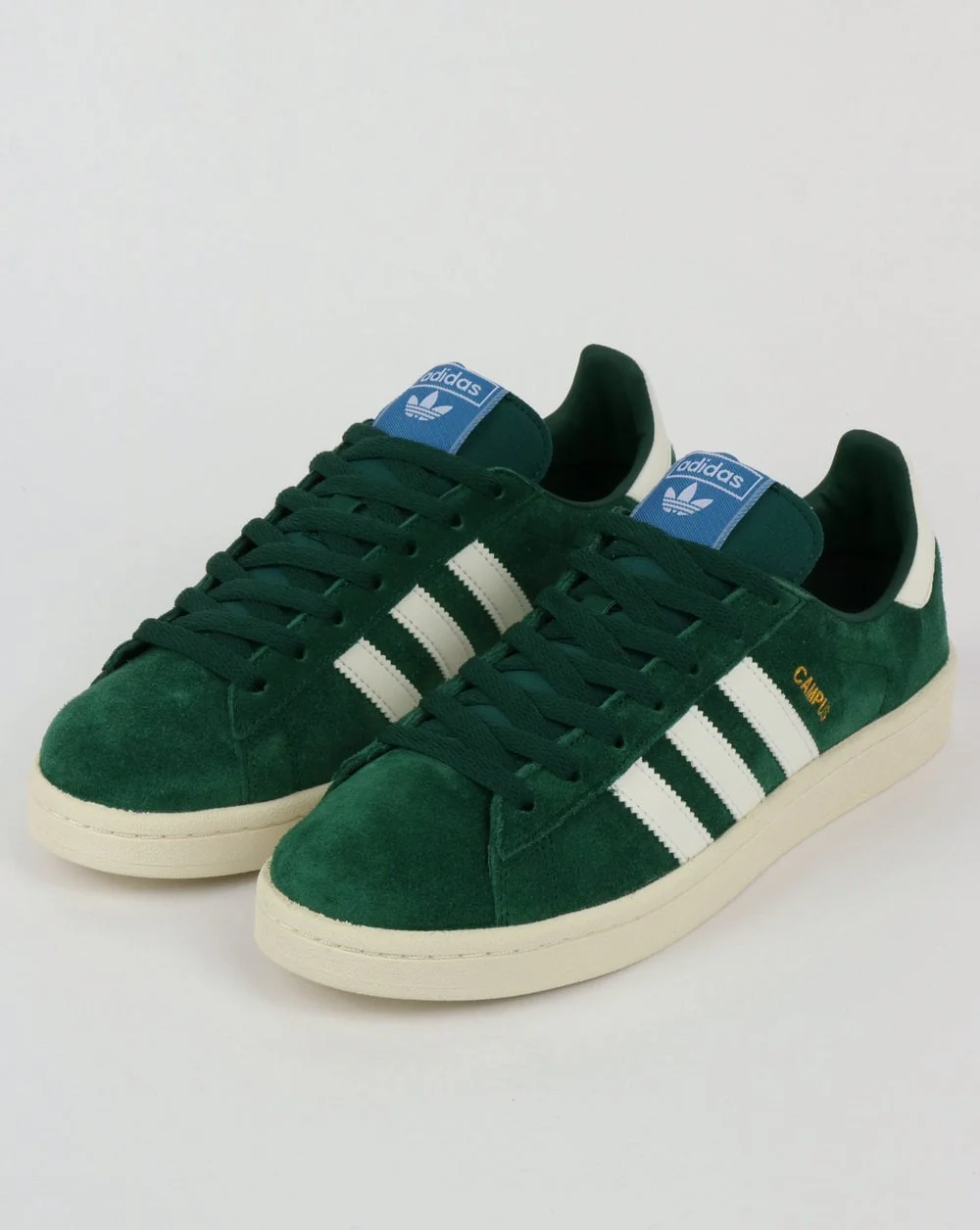 Adidas Campus Trainers Collegiate Green/Cloud White - Image 3