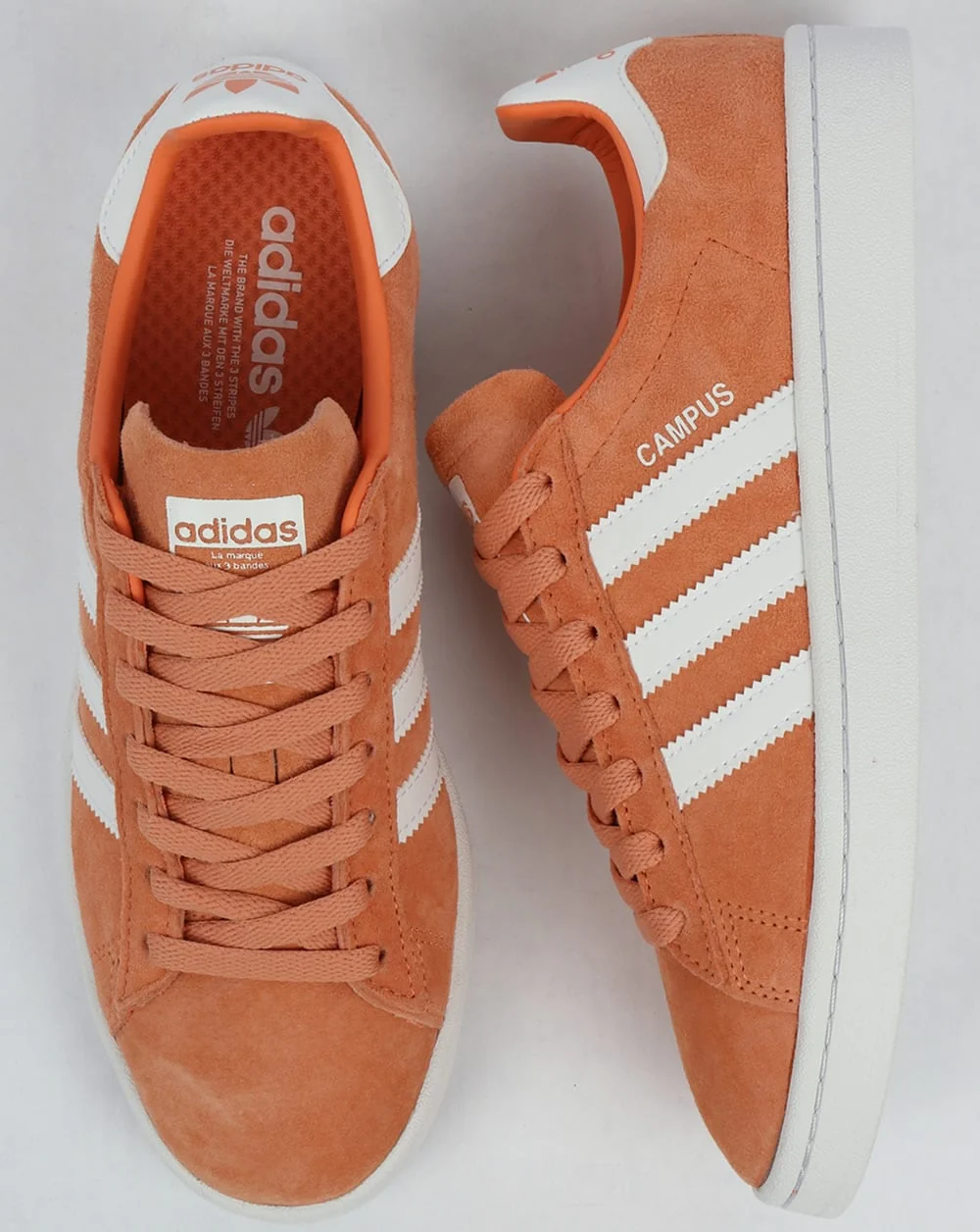 Adidas Campus Trainers Easy Orange/White - Image 2