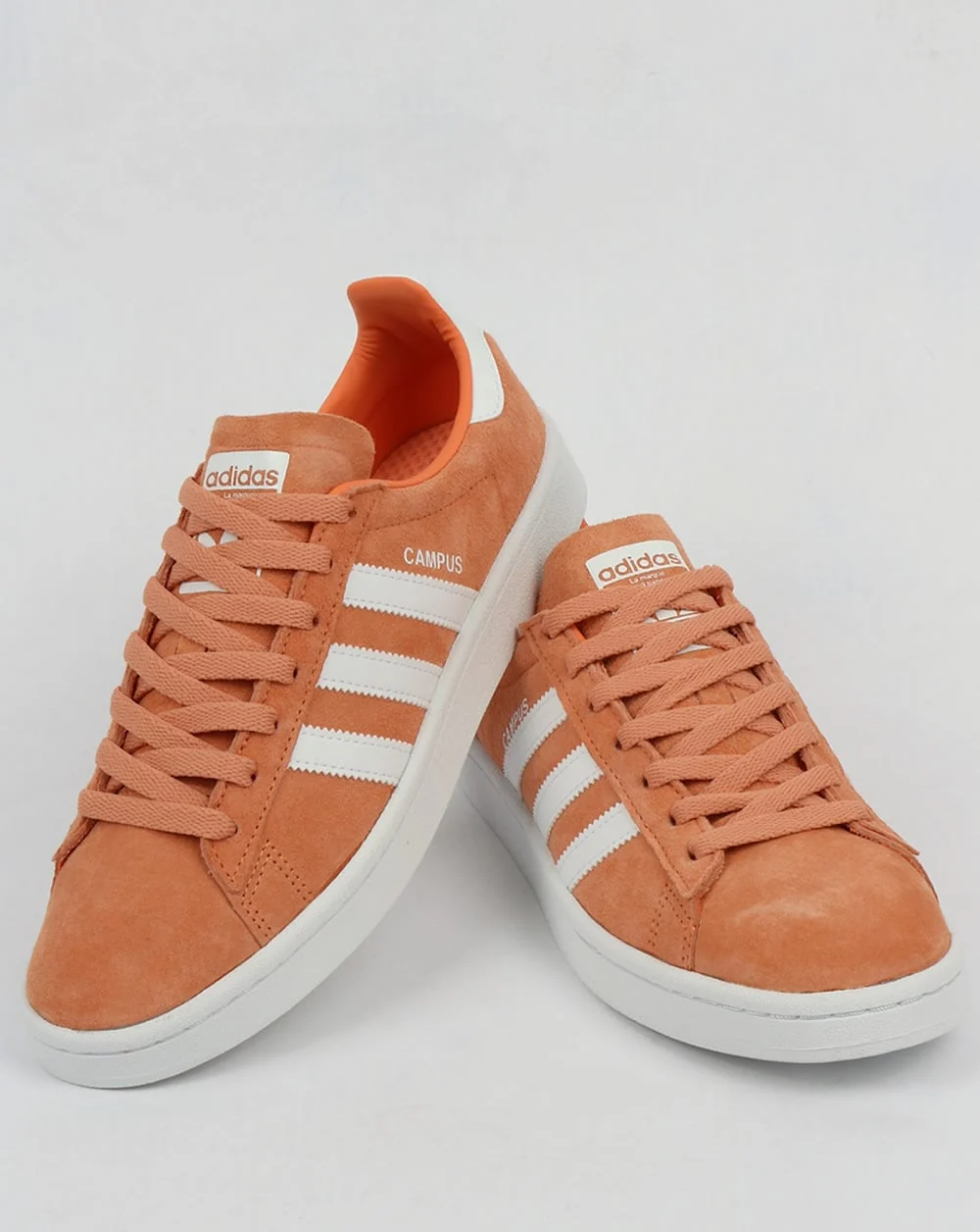 Adidas Campus Trainers Easy Orange/White - Image 3