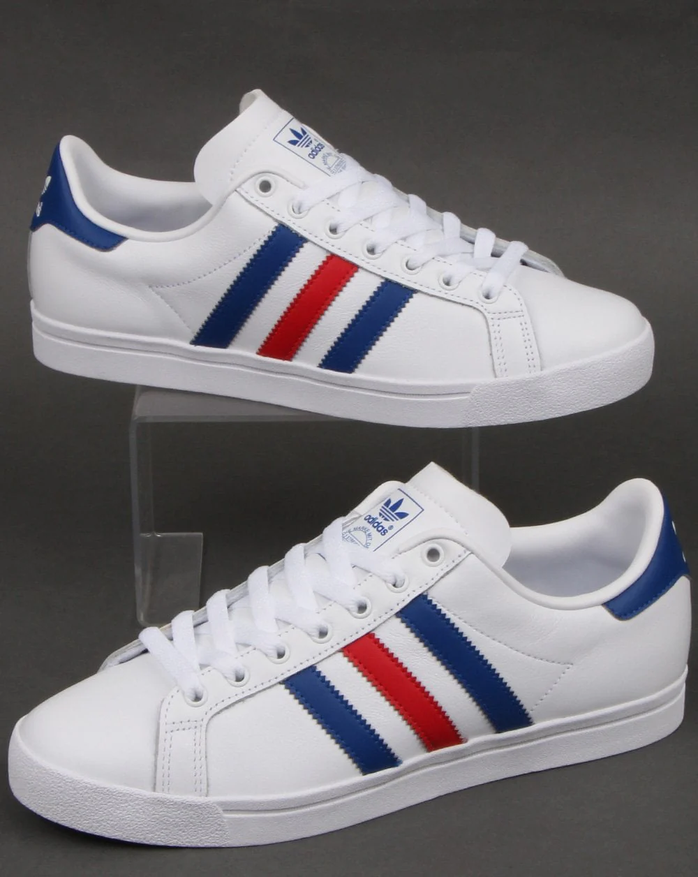 Adidas Coast Star Trainers White/Royal/Red