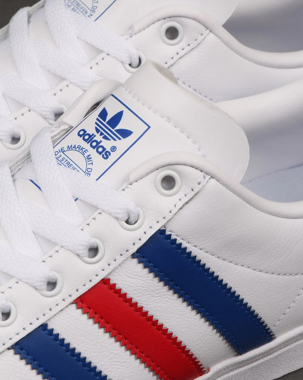 Adidas Coast Star Trainers White/Royal/Red - Image 4