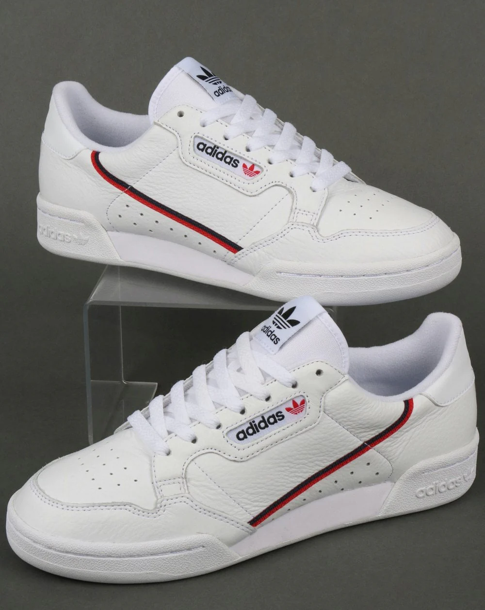 Adidas Continental 80 Trainers White/Red/Navy