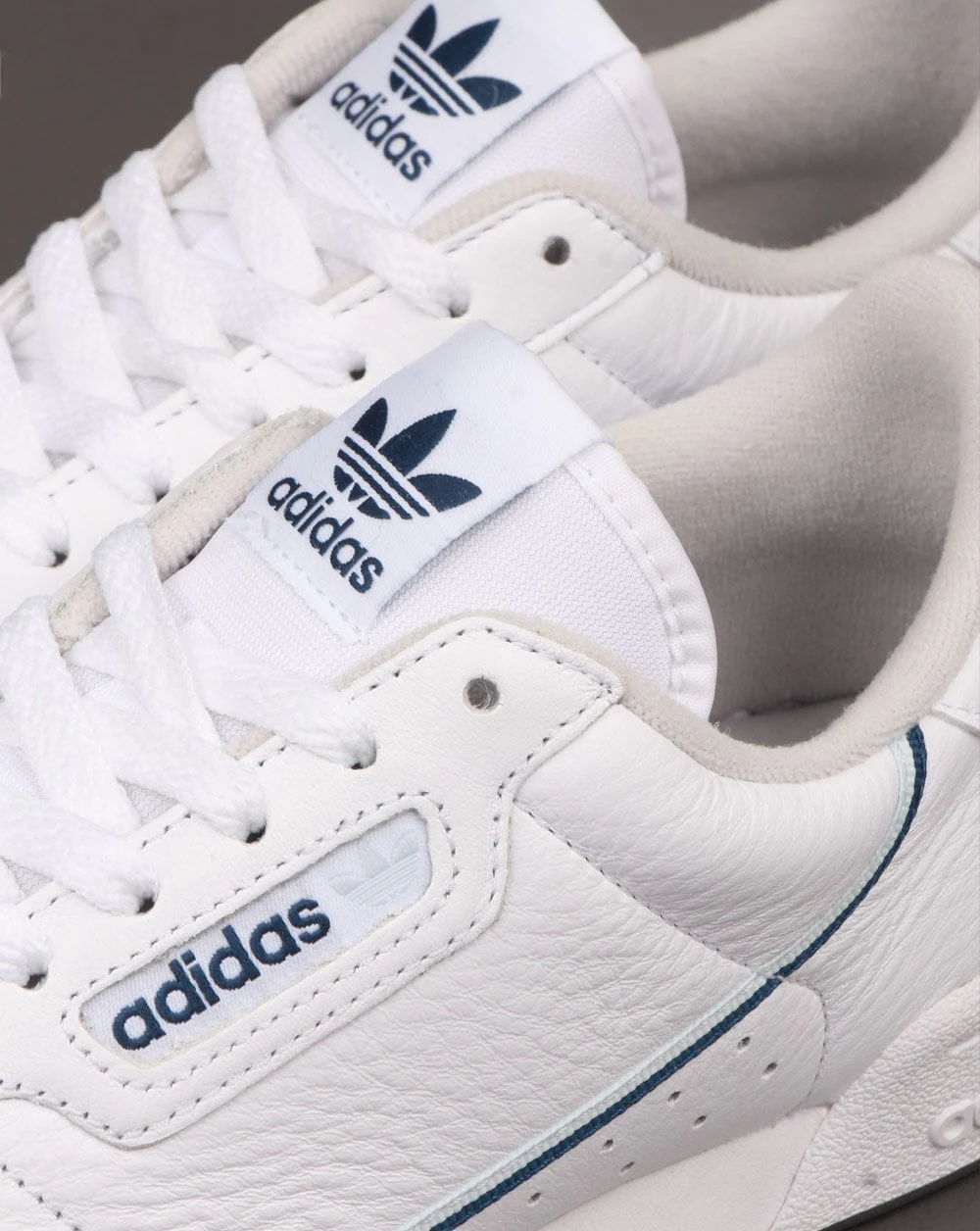 Adidas Continental 80 Trainers White/Sky/Navy - Image 4