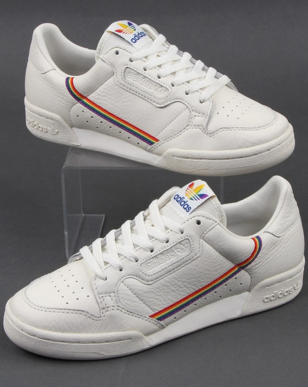 Adidas Continental 80s Pride Trainers White- Multi
