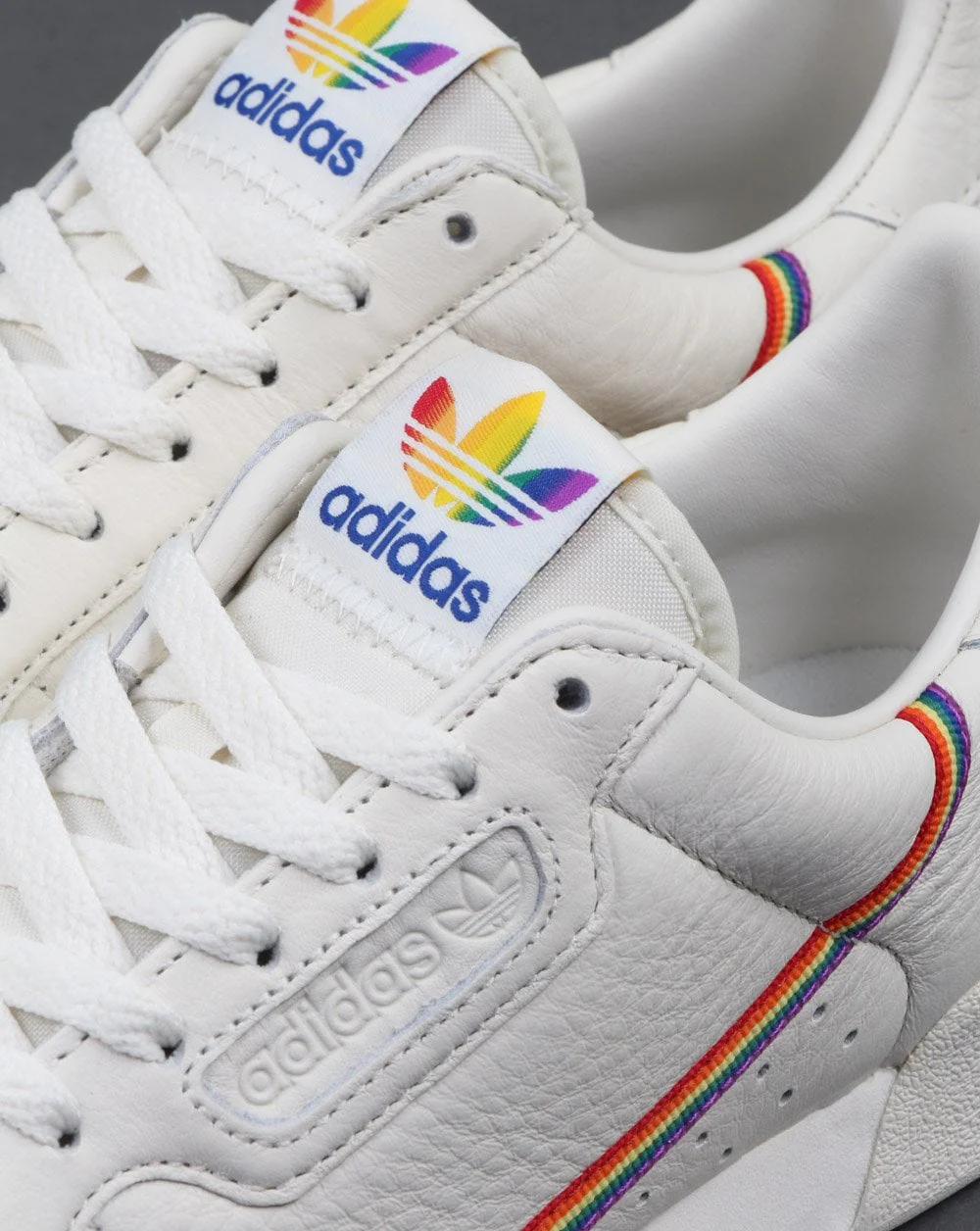 Adidas Continental 80s Pride Trainers White- Multi - Image 4