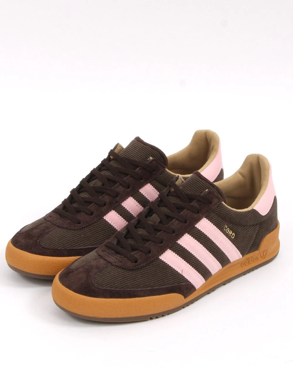 Adidas Cord Trainers Brown/Soft Pink - Image 5