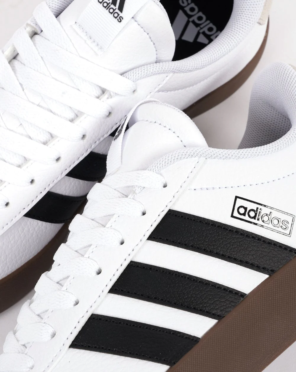 Adidas Court Trainers White Black Gum - Image 3