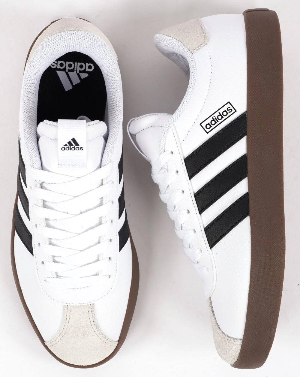 Adidas Court Trainers White Black Gum - Image 4