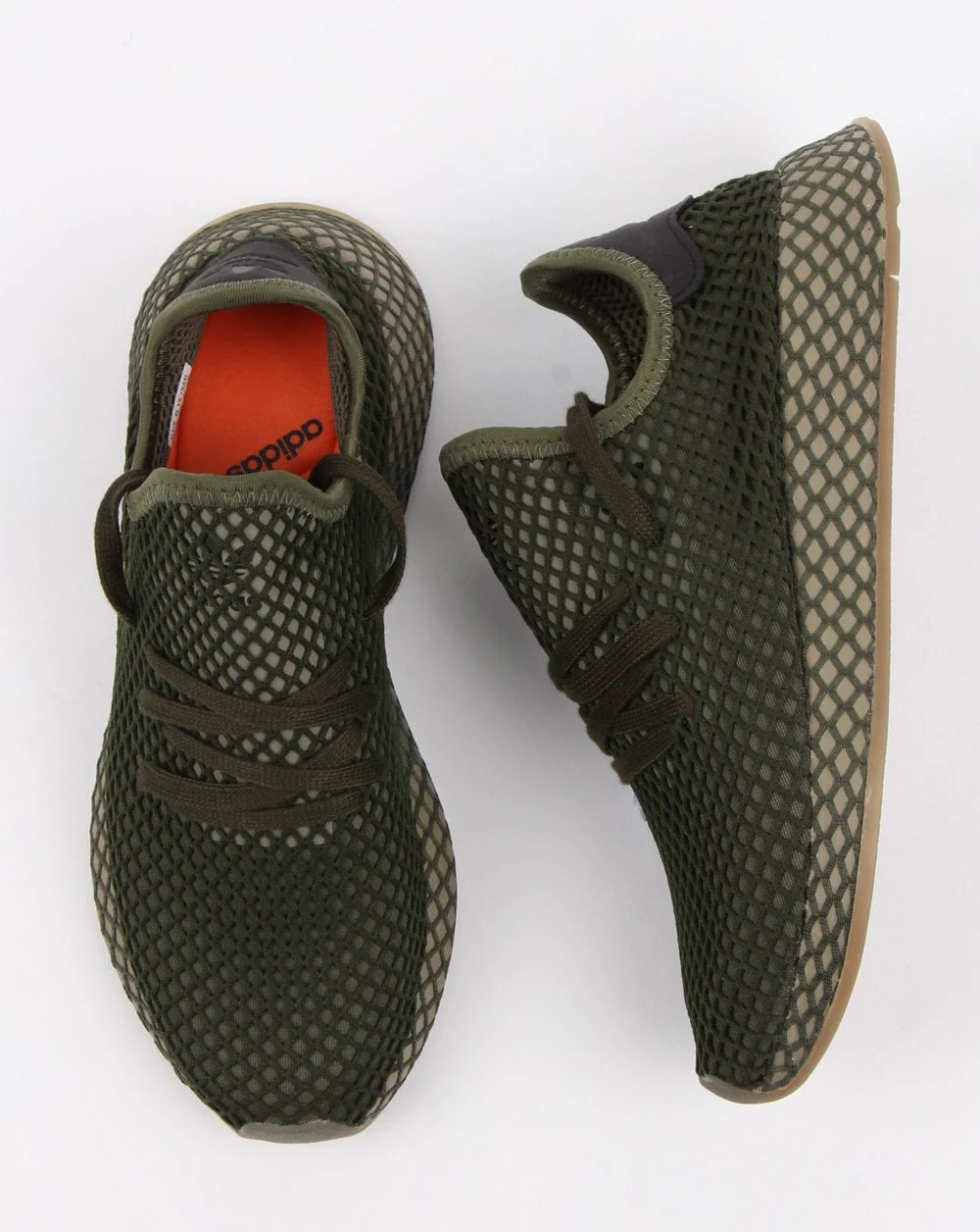 Adidas Deerupt Runner Trainers Base Green/orange - Image 2