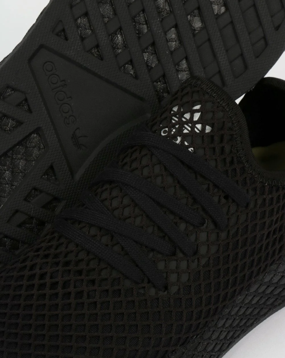 Adidas Deerupt Runner Trainers Black/Black/White - Image 3