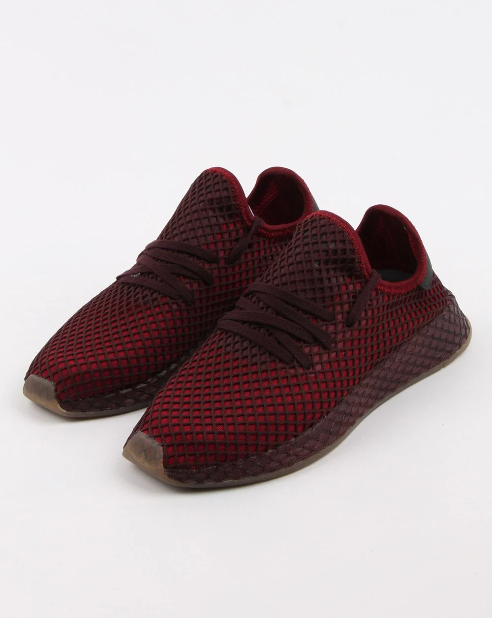 Adidas Deerupt Runner Trainers Burgundy/ash Green