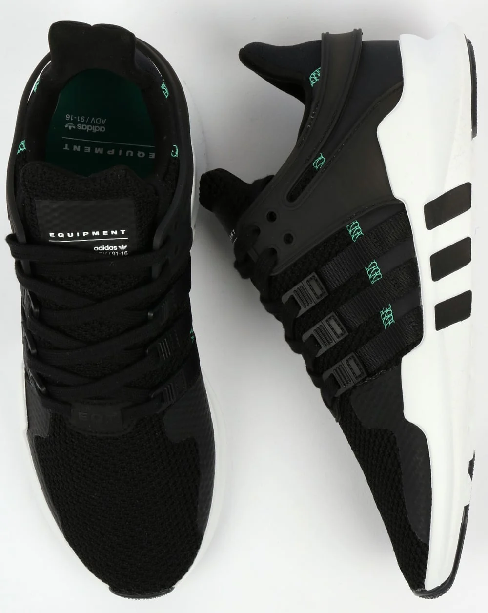 Adidas EQT Support ADV Trainers Black/Black/White - Image 2