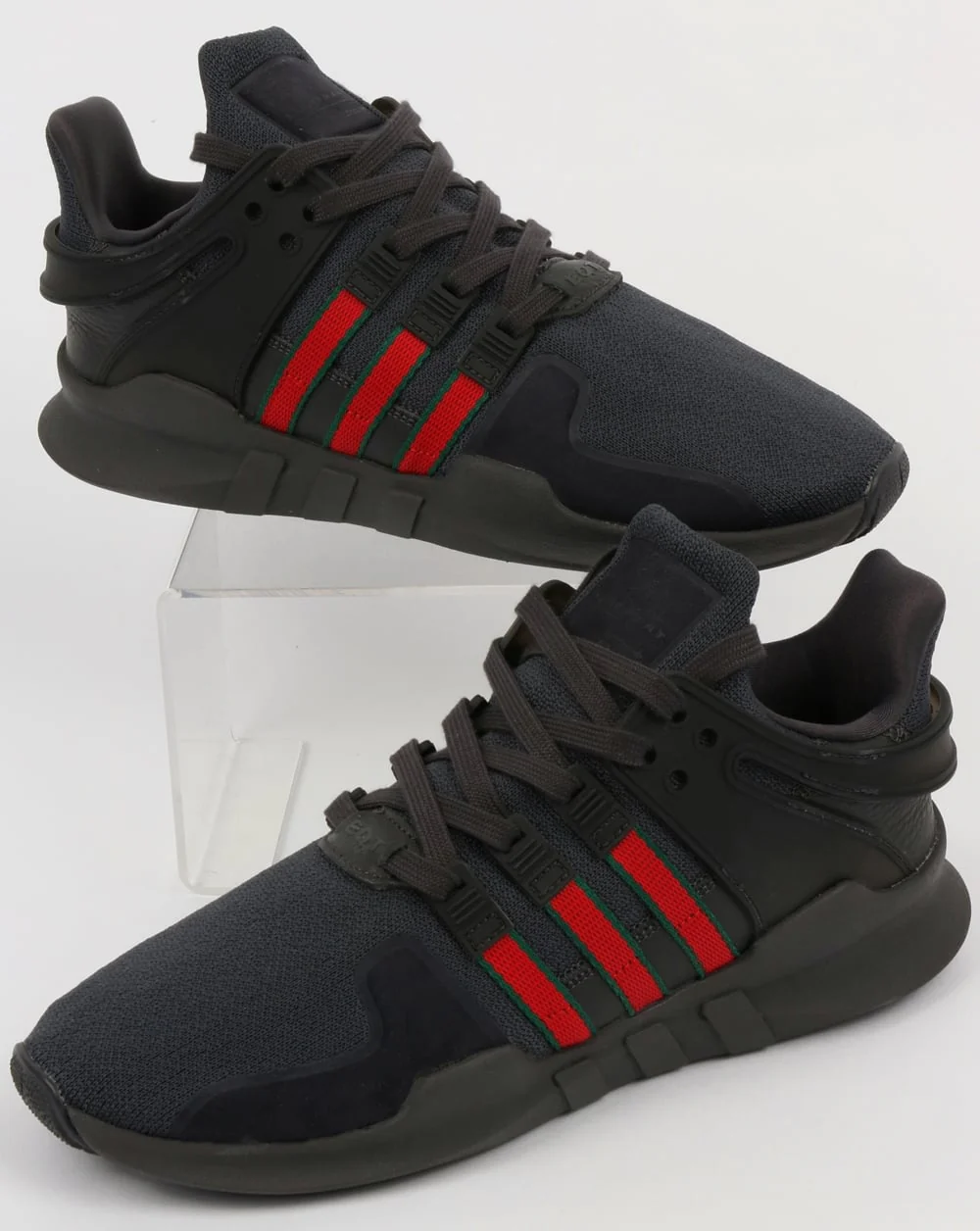 Adidas EQT Support ADV Trainers Black/Scarlet/Green - Image 2