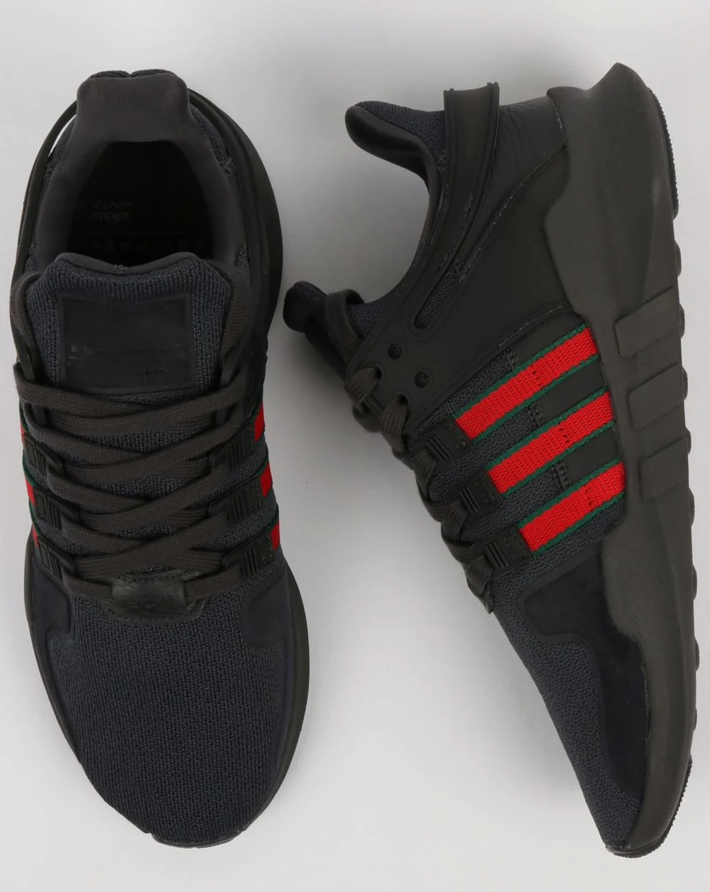 Adidas EQT Support ADV Trainers Black/Scarlet/Green - Image 3
