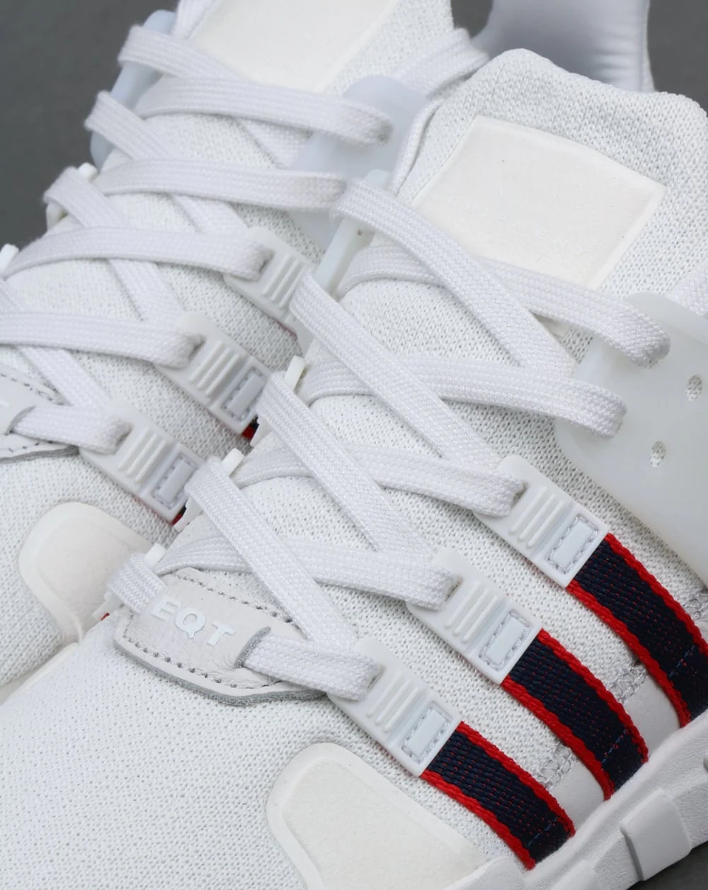 Adidas EQT Support ADV Trainers Crystal White/Navy/Scarlet - Image 4