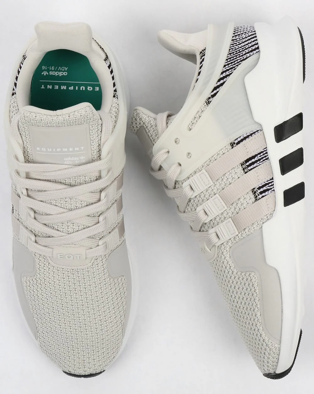 Adidas EQT Support Adv Trainers White/White/Grey - Image 2
