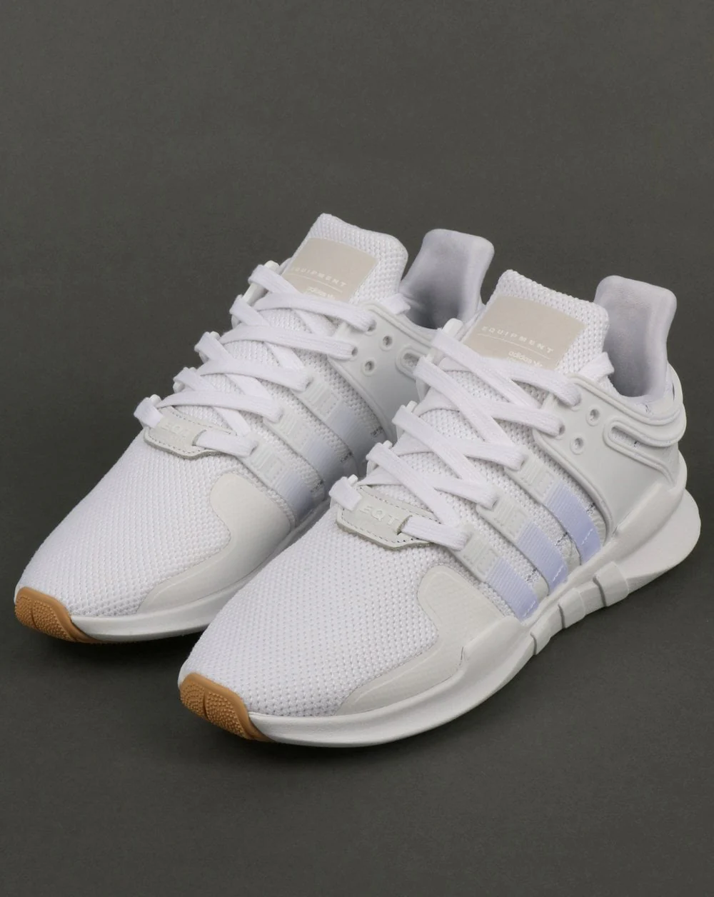 Adidas EQT Support Adv Trainers White/White/Gum - Image 3