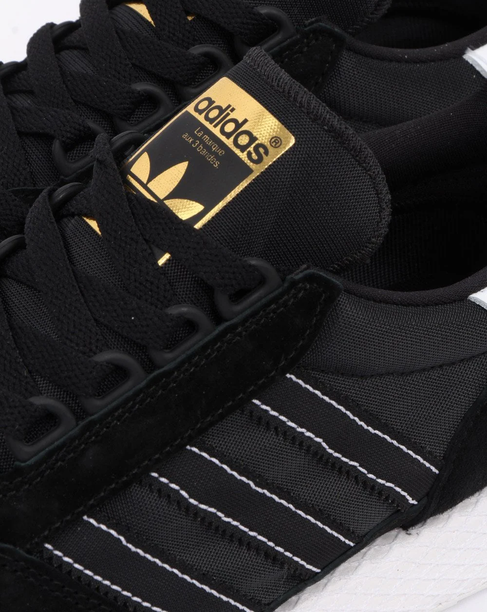Adidas Forest Grove Trainers Black/Gold - Image 4