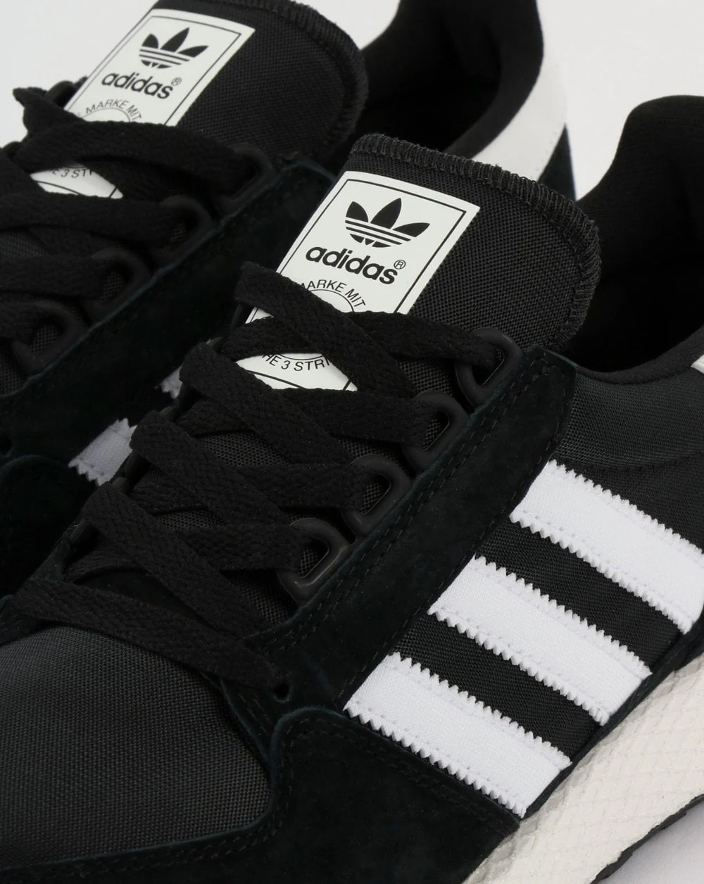Adidas Forest Grove Trainers Black/White - Image 3
