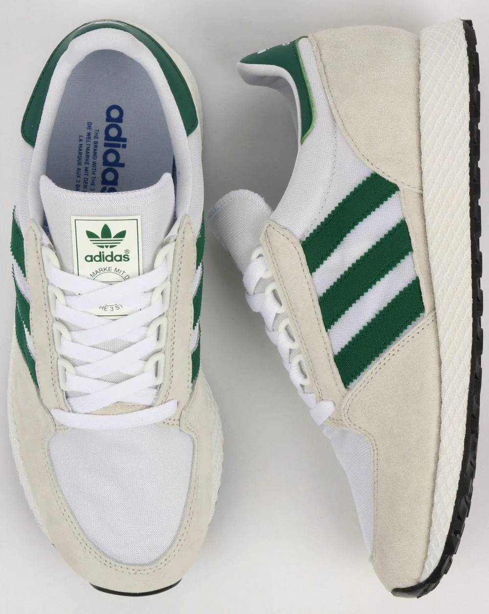 Adidas Forest Grove Trainers Pure White/Green - Image 3