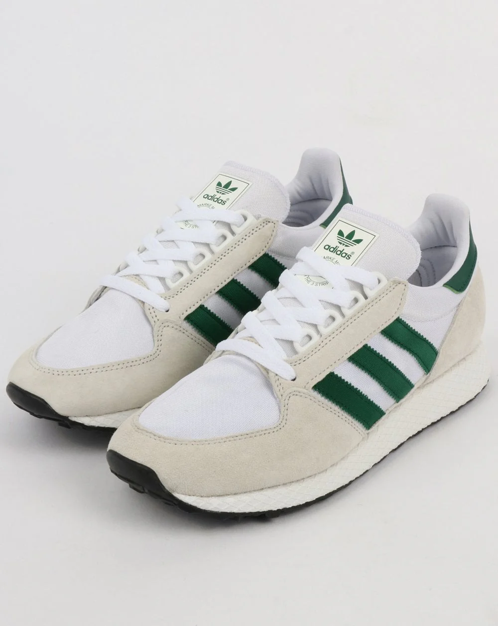 Adidas Forest Grove Trainers Pure White/Green - Image 4