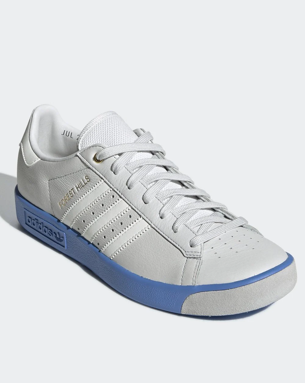 Adidas Forest Hills Trainers Crystal White/Real Blue - Image 2