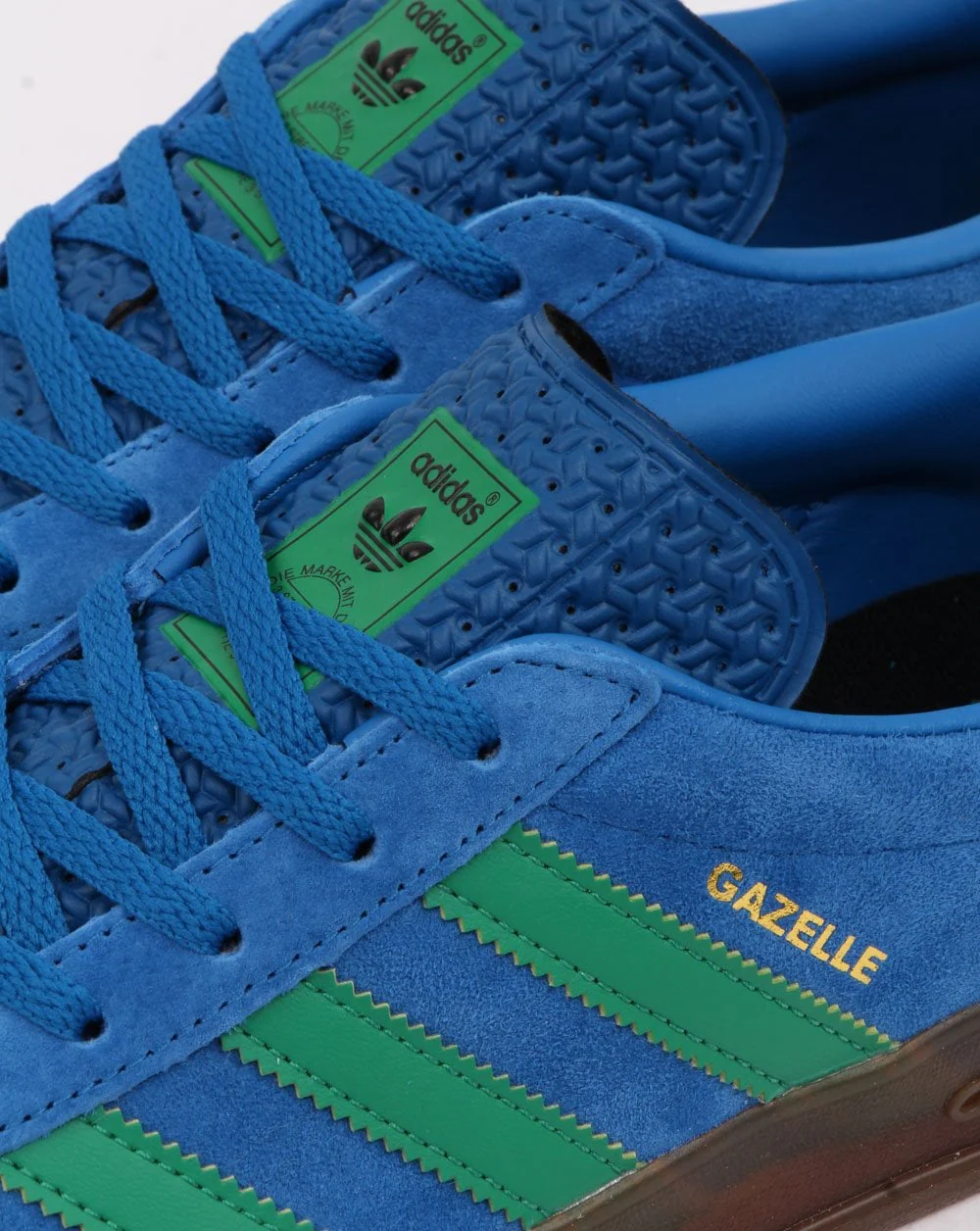 Adidas Gazelle Indoor Trainers Blue/Green - Image 2