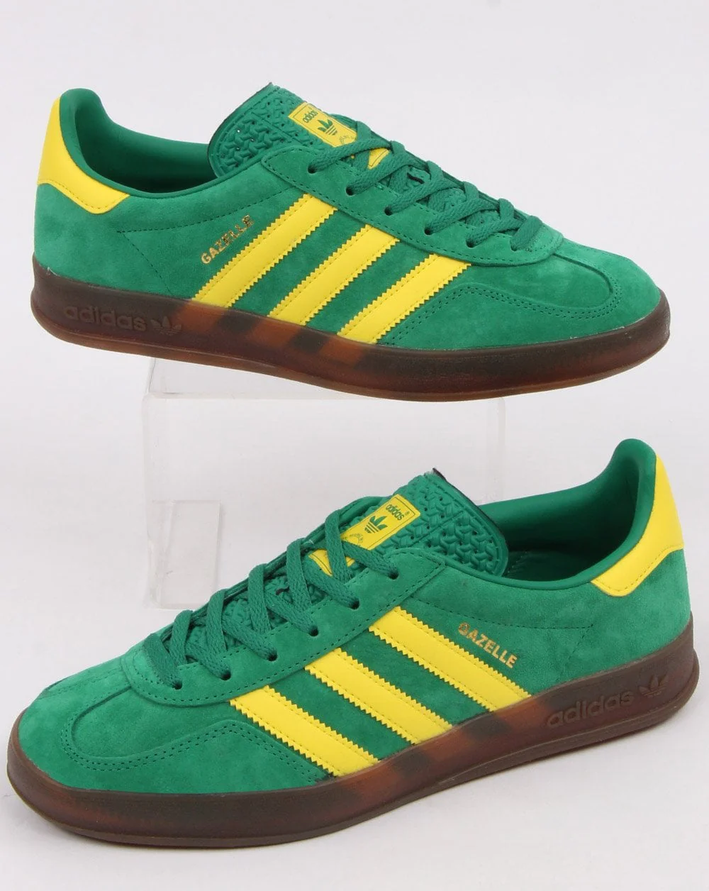 Adidas Gazelle Indoor Trainers Green/Yellow - Image 3