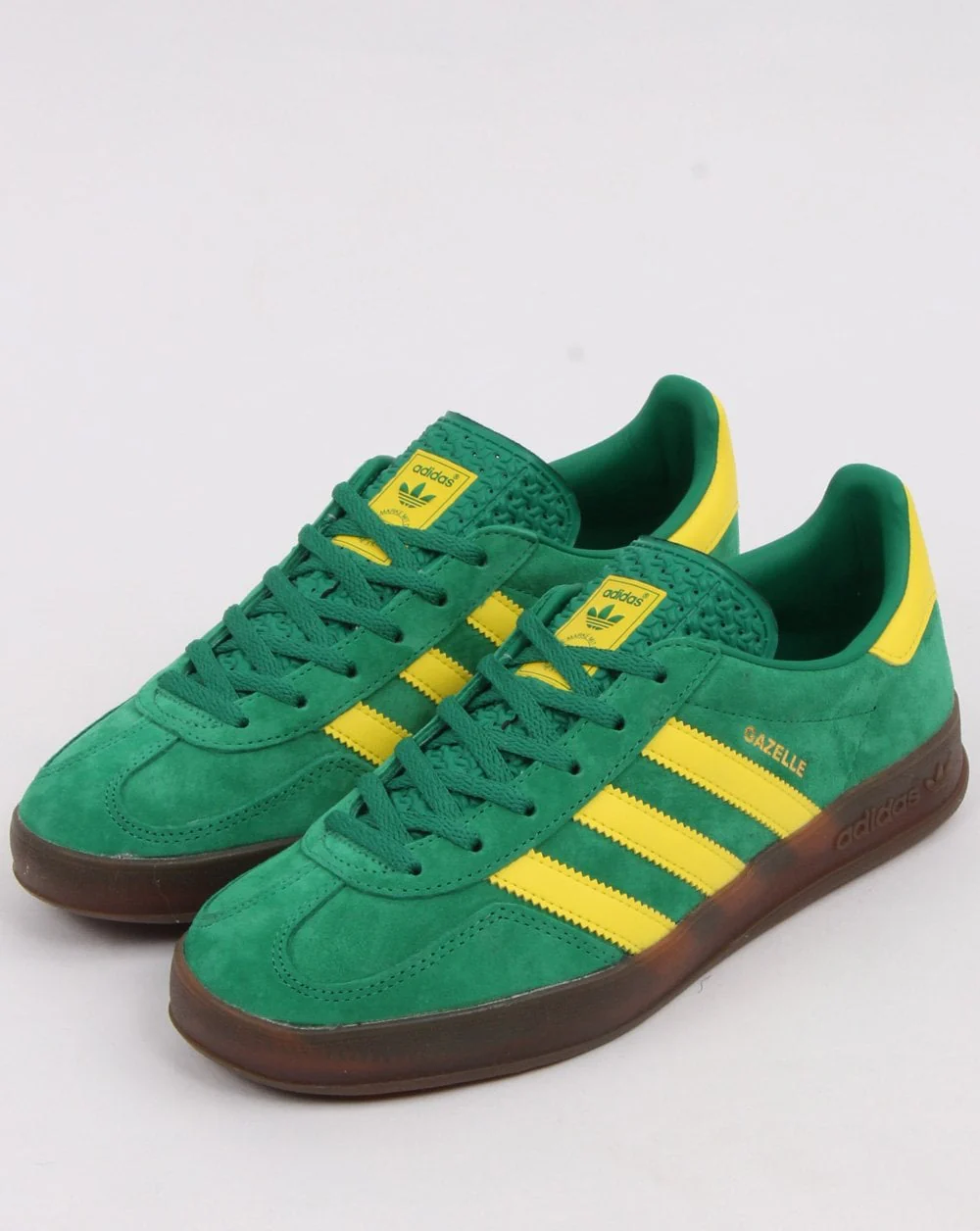 Adidas Gazelle Indoor Trainers Green/Yellow - Image 4