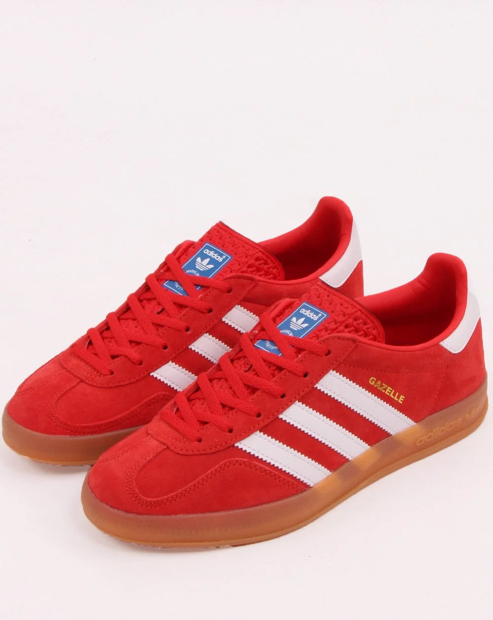 Adidas Gazelle Indoor Trainers Red/White - Image 3