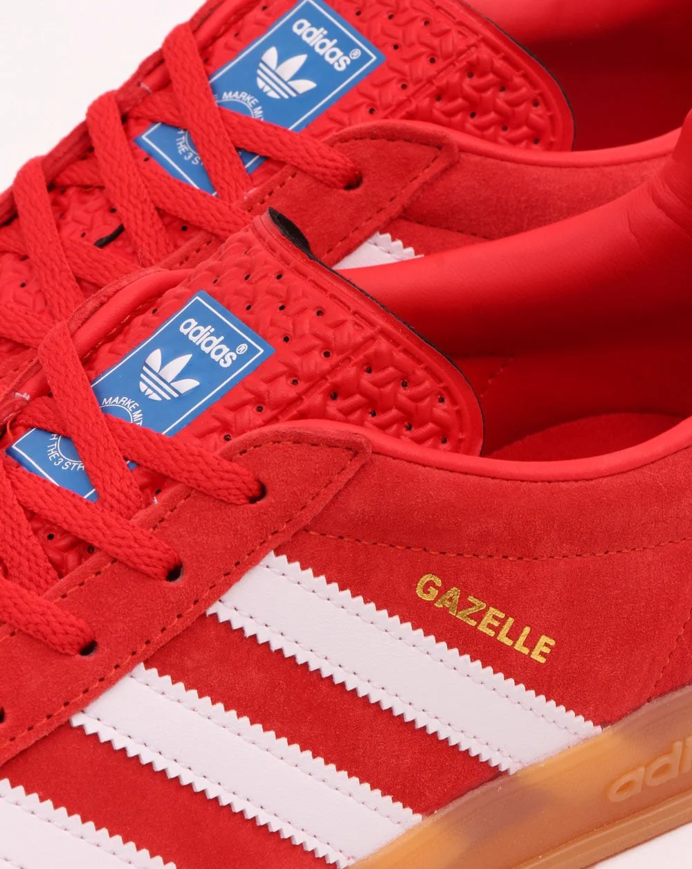 Adidas Gazelle Indoor Trainers Red/White - Image 4