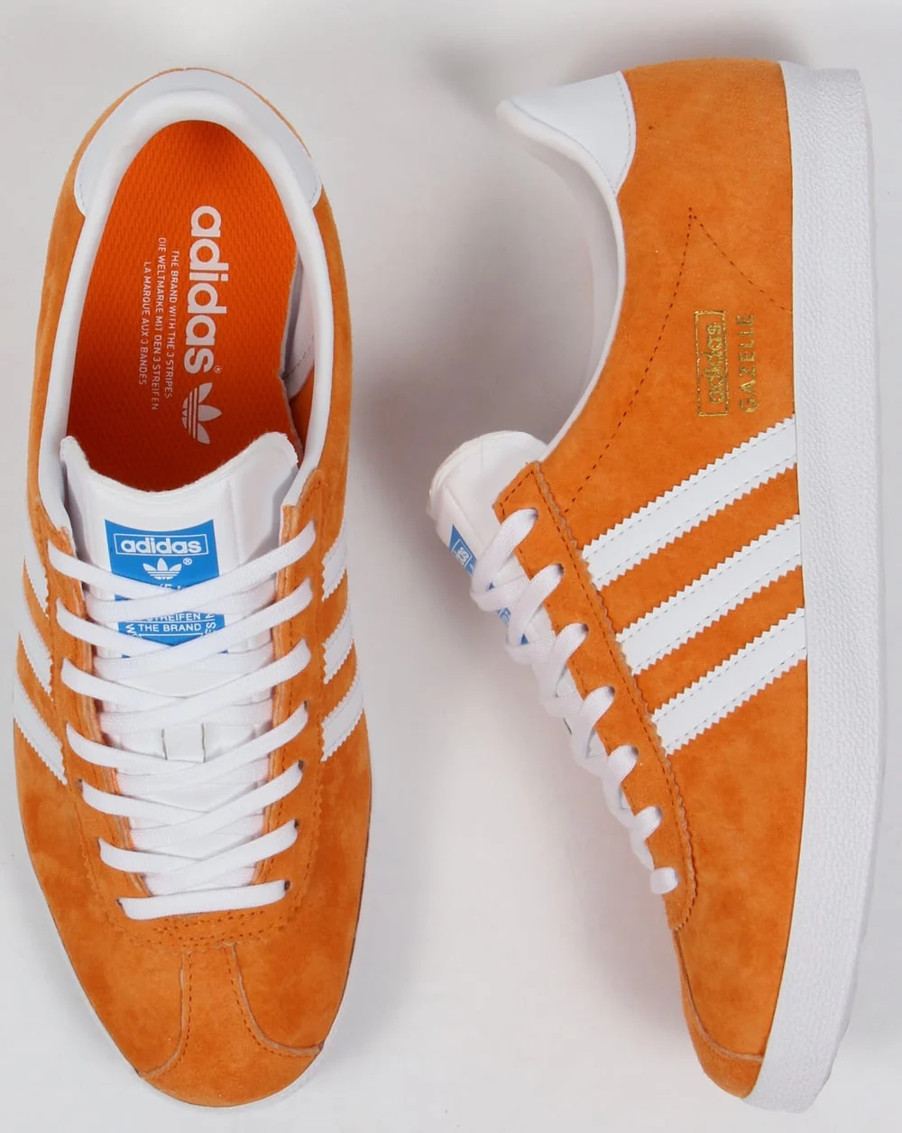 Adidas Gazelle OG Trainers Bright Orange/White - Image 2