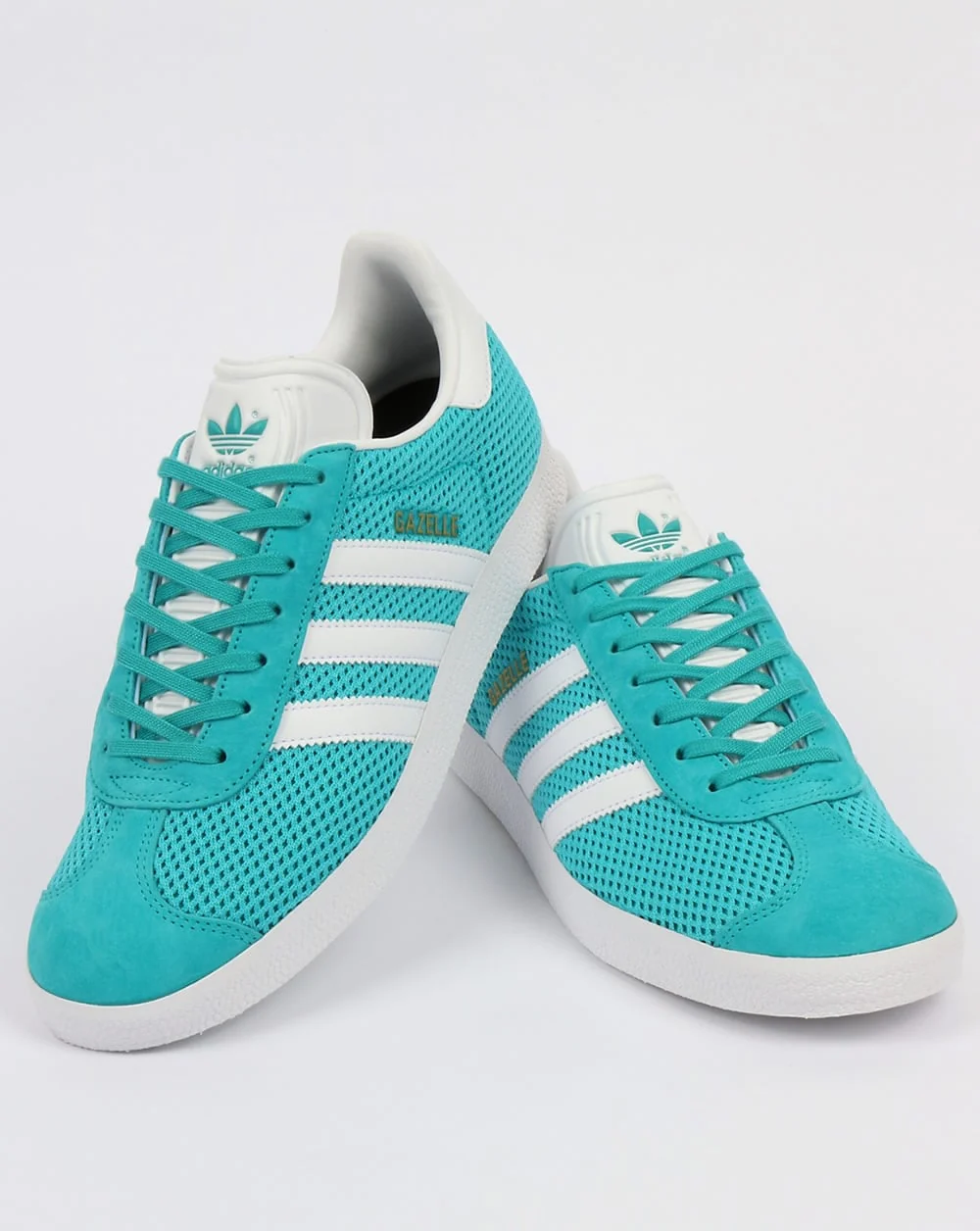 Adidas Gazelle Textile Trainers Energy Blue/White - Image 3
