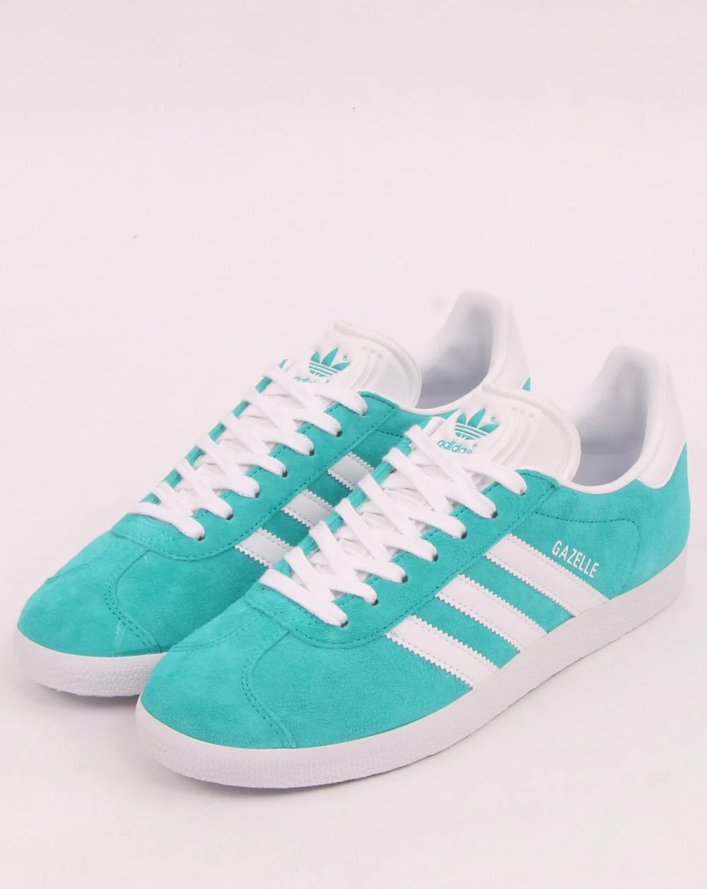 Adidas Gazelle Trainers Aqua/white - Image 3