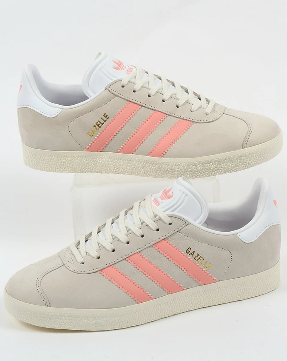 Adidas Gazelle Trainers Chalk White/Light Pink