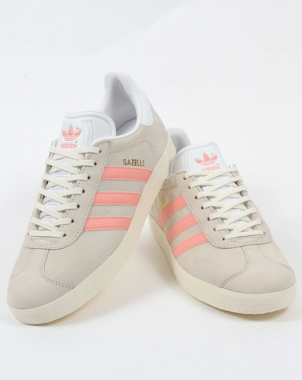 Adidas Gazelle Trainers Chalk White/Light Pink - Image 3