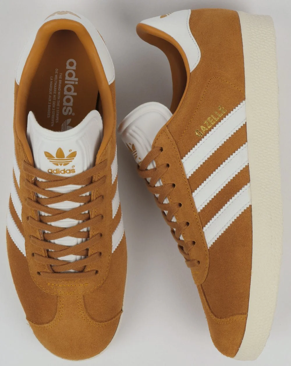 Adidas Gazelle Trainers Collegiate Gold/White - Image 2